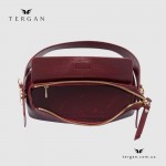 Сумка Женская Кожаная TERGAN 80348  BORDO FLOATER Бордовый