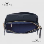 Сумка Женская Кожаная TERGAN 80348  LACIVERT FLOATER Синий