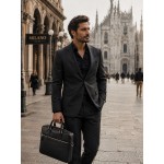 Сумка Для документов и Ноутбука VIRGINIA CONTI 01184  Saffiano Black (Чёрная)