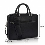 Сумка Для документов и Ноутбука VIRGINIA CONTI 01184  Saffiano Black (Чёрная)