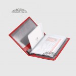 Обложка для автодокуменов KARYA 0428  46 Красный/Розовый