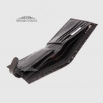 Портмоне мужское KARYA 0431 кожаное с монетницей и отделением на молнии  53 Черный