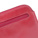 Ключница кожаная VISCONTI MZ19 IT на молнии  Red  