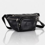 Сумка бананка мужская на пояс и через плечо VALIENTE 973  SAUVAGE Black Черный
