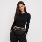 Сумка бананка мужская на пояс и через плечо VALIENTE 973  SAUVAGE Black Черный