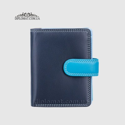 Кошелек женский кожаный VISCONTI RB40 Bali c RFID   Blue Multi