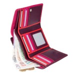 Кошелек женский кожаный VISCONTI RB43 c RFID  Plum Multi  