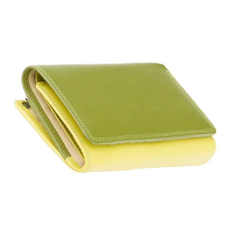 Кошелек женский кожаный VISCONTI RB43 Bora c RFID  Lime Multi  