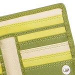 Кошелек женский кожаный VISCONTI RB43 Bora c RFID  Lime Multi  