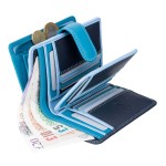 Кошелек женский кожаный VISCONTI RB51 c RFID  Blue Multi  