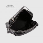 Сумка Женская Кожаная VALIENTE 892 Средняя Отделение на металлической молнии Shantal Black PRADA Black Черный