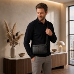 Сумка мужская кросс боди TERGAN 21559  SIYAH FLOATER 