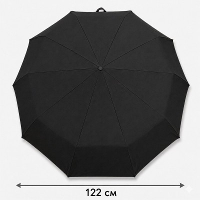 Зонт мужской семейный автомат PURCHASE 3244 PONGEE Black