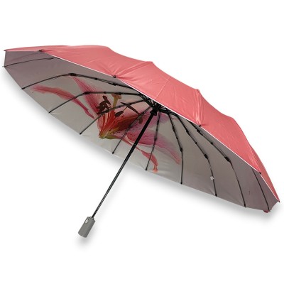 Зонт женский автомат Три Слона 7569-RED PU Polyester