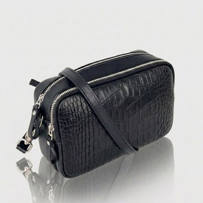 Сумка кросс боди DVTEI 1153 BLACK croco