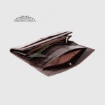 Кошелек женский CANPELLINI 2030 Кожаный Под прямую Купюру 11 BROWN CROCO Коричневый  Коричневый