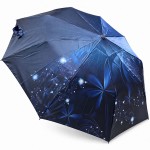 Женский зонт полуавтомат Три Слона 34037 BLUE Satin, Синий