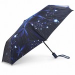 Женский зонт полуавтомат Три Слона 34037 BLUE Satin, Синий