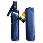 Женский зонт полуавтомат Три Слона 34037 BLUE Satin, Синий