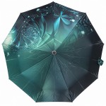 Женский зонт полуавтомат Три Слона 34037 GREEN Satin, Зеленый