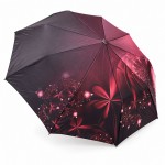 Женский зонт полуавтомат Три Слона 34037 BURGUNDI Satin, Бордовый