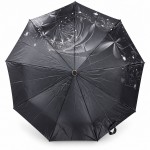 Купить женский зонт полуавтомат Три Слона 34037 GREY Satin серый