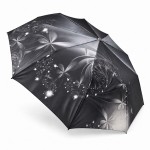 Купить женский зонт полуавтомат Три Слона 34037 GREY Satin серый