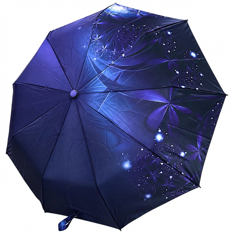 Женский зонт полуавтомат Три Слона 34037 INDIGO Satin, Индиго