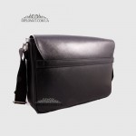 Сумка Для Ноутбука и документов А4 GIADA PELLE 425516 Кожаная На одно отделение с Ремнем через плечо BLACK floater Черный