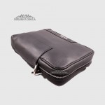 Сумка мужская Через плечо GIADA PELLE 415590 Кожаная Среднего размера На одно отделение BLACK floater Черный