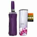 Зонт женский автомат Три Слона 7569 VIOLET, фиолетовый 16 спиц