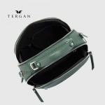 Сумка Сундук женская Кожаная TERGAN 79135  YESIL FLOATER Зеленый