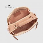 Сумка Сундук женская Кожаная TERGAN 79135  NUDE FLOATER Пудра