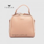 Сумка Сундук женская Кожаная TERGAN 79135  NUDE FLOATER Пудра