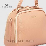 Сумка Сундук женская Кожаная TERGAN 79135  NUDE FLOATER Пудра