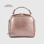 Сумка Сундук женская Кожаная TERGAN 79135  BRONZ PERLA MIMOZA 