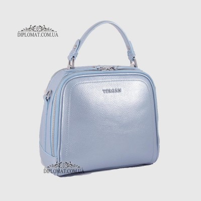 Сумка Сундук женская Кожаная TERGAN 79135 NAVI PERLA MIMOZA