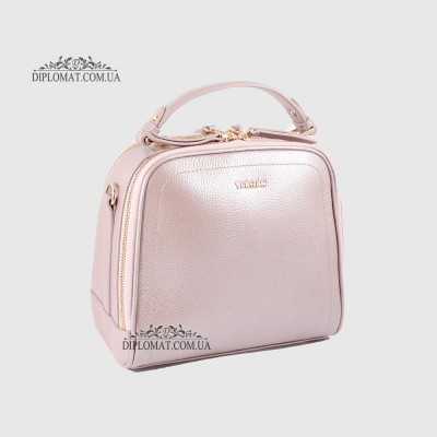 Сумка Сундук женская Кожаная TERGAN 79135 TAUPE PERLA MIMOZA