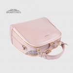 Сумка Сундук женская Кожаная TERGAN 79135  TAUPE PERLA MIMOZA Пудра