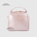 Сумка Сундук женская Кожаная TERGAN 79135  TAUPE PERLA MIMOZA Пудра