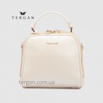Сумка Сундук женская Кожаная TERGAN 79135  BEJ PERLA MIMOZA Белый