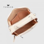 Сумка Сундук женская Кожаная TERGAN 79135  BEJ FLOATER Белый