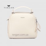 Сумка Сундук женская Кожаная TERGAN 79135  BEJ FLOATER Белый