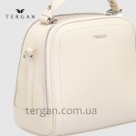 Сумка Сундук женская Кожаная TERGAN 79135  BEJ FLOATER Белый