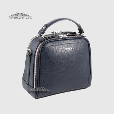 Сумка Сундук женская Кожаная TERGAN 79135 LACIVERT FLOATER Т.Синий