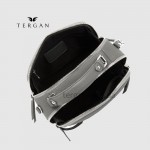 Сумка Сундук женская Кожаная TERGAN 79135  GRI FLOATER Чр
