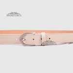 Ремень женский GIADA PELLE BELT 202107 Кожаный Универсальный BEJ floater Белый/Бежевый