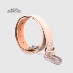 Ремень женский GIADA PELLE BELT 202107 Кожаный Универсальный BEJ floater Белый/Бежевый