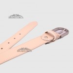 Ремень женский GIADA PELLE BELT 202107 Кожаный Универсальный BEJ floater Белый/Бежевый