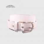 Ремень женский GIADA PELLE BELT 202107 Кожаный Универсальный WHITE floater Белый/Бежевый